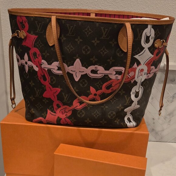 Louis Vuitton limited edition 2016 Bay Chain Neverfull - Picture 5 of 6